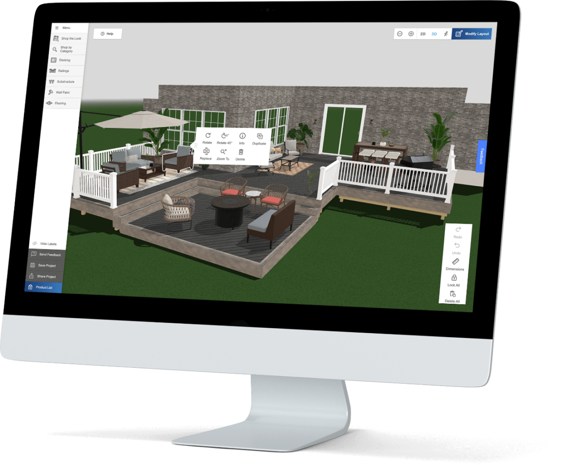Example of Decking Software Screenshot Example of Decking Software Screenshot